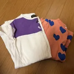 マーキーズ　ミッキーTシャツ　ハート柄ワンピース セット