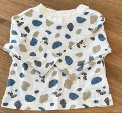 ロンT Tシャツ　長袖　60 70 西松屋　牛柄　ベビー服　男の子　トップス