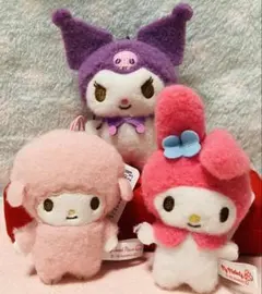 サンリオ　ふわもこワッペンこれくしょんマスコット【3匹】