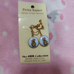 美品ピーターラビットイヤリングかわいいグッズナチュラル系カジュアルうさぎJHB
