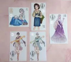 【creampeach様】人物ステッカー ポストカード おすそ分け