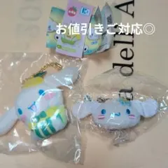 サンリオ かおりつきパフェマスコットぬいぐるみ、シナモロールぬいぐるみチャーム