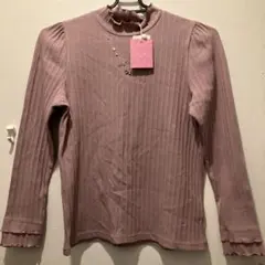 mezzo piano ピンク長袖トップスM（150）