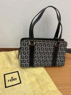 希少】フェンディ FENDI ズッカ トートバッグ FF金具 収納袋付き レア