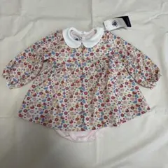 PETIT BATEAUチュニックワンピとストライプボディースーツセット