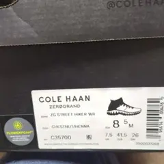 COLE HAAN ZG STREET HIKER WR 8.5M　新品