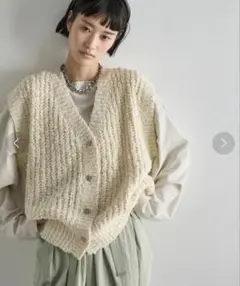 THE YOn ブークレメランジニットベスト