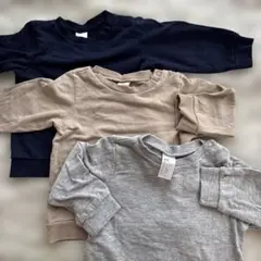 H&M トレーナー　スウェット トップス 3セット 74センチ