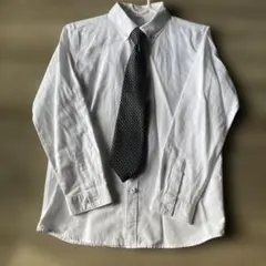 フォーマル　シャツ、ネクタイセット　150㎝