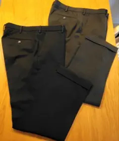 ユニクロ HEATTECH ダブルプリーツスラックス 91cm 二本セット