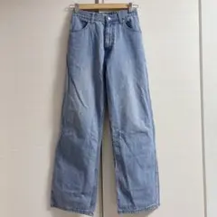 flower グラッドバギーパンツ M ブルーのサムネイル