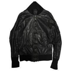 Sisii シシ MA-1 レザージャケット ブラック メンズ サイズS 日本製