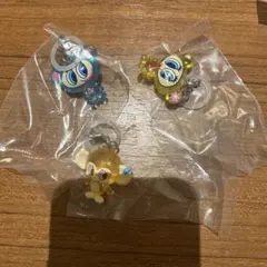 ナルミヤキャラクターズ　めじるしアクセサリー　カプセルトイ 3個セット