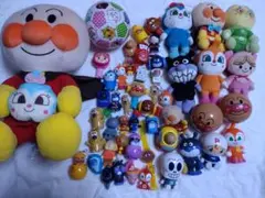 アンパンマン ぬいぐるみセット SEGA 1990年 当時物 まとめ売り レトロ
