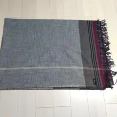 【新品未使用】pas de calais ストール・ショール グレー・ボルドー