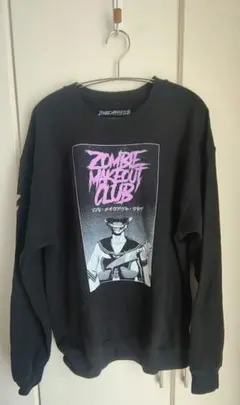 ZOMBIE MAKEOUT CLUB 　裏起毛　スウェット　黒のサムネイル