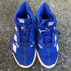 adidas バスケットシューズ ブルー ハイカット　23cm
