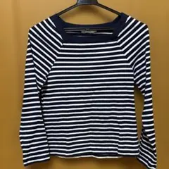 earth music&ecology ストライプ長袖Tシャツ