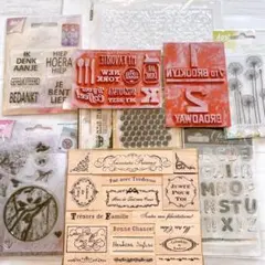 木製・ラバー・クリアスタンプセット