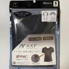 AXF　アクセフ　メンズ　クルーネックTシャツ　半袖　ブラック　Sのサムネイル