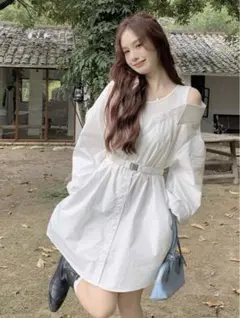 SHEIN シャツワンピース