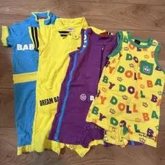 BABYDOLL 80cm ロンパース 4枚セット