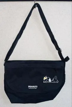 PEANUTS スヌーピー ショルダーバッグ ブラック