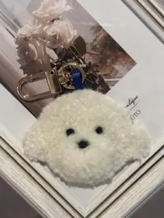 耳ぴょこビションフリーゼ キーホルダー