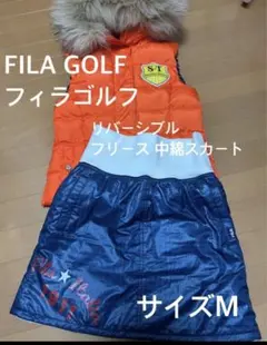 FILA GOLF フィラゴルフ リバーシブル フリース ゴルフ中綿スカート