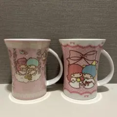希少 平成レトロ シュガーバニーズ しろうさ くろうさ マグカップ 2点 