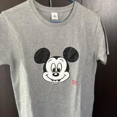 Disney ミッキーマウス Tシャツ L-M グレー