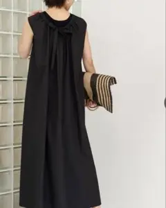 ジャーナルスタンダードレリューム コットンポプリンバックリボンワンピース