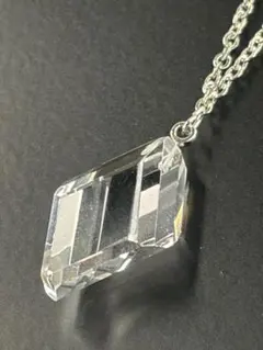 ✅ 水晶 ひし形 クリスタル ペンダント ネックレス 輝き シンプルのサムネイル