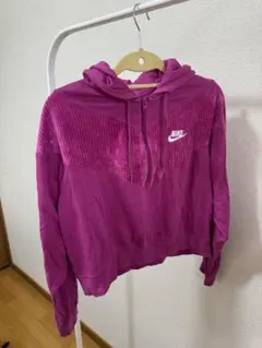 Nike ピンク ジップアップパーカー S