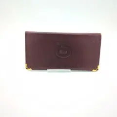 カルティエ Cartier マストライン 長財布 ボルドー レザー 金具 札入れのサムネイル