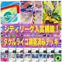 【即日発送/Hレギュ対応】タケルライコex構築済みデッキ　　　ポケパッド4