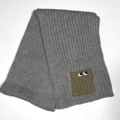 【美品】ユニクロ×アニヤハインドマーチ マフラー　グレー