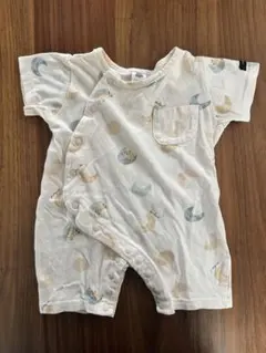 futafuta 月と動物柄ロンパース 50-60