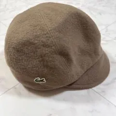 LACOSTE ラコステ キャスケット　ベージュ　57.5cm 帽子