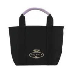 TOCCA ロゴキャンバストートバッグ ブラック パープルハンドルのサムネイル