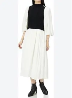 ベスト付きワンピース