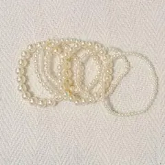 パール調　ブレスレット 6点セット