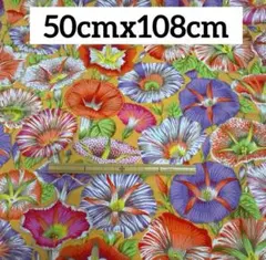 USAコットン ケイフファセット 花柄 生地 ㉟ 50cm 黄色系 ラスト1枚