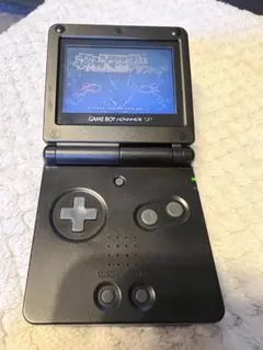 ゲームボーイアドバンス SP ブラック ポケモンサファイアソフト、充電器セット