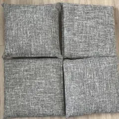 【即購入可、美品】クッション 4個セット グレー系 42cm×42cm