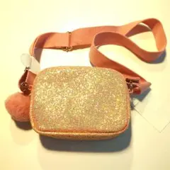 新品！H＆M ピンク グリッター ショルダーバッグ