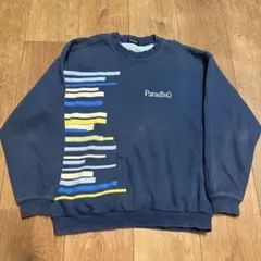 ParadisO ネイビー トレーナー　SIZE L