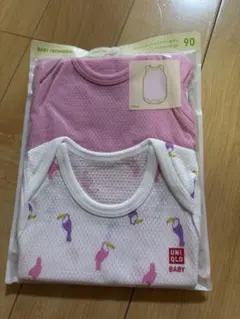 ユニクロ　メッシュ　インナーボディ　肌着　90
