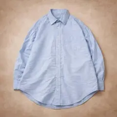 ラルフローレン BDシャツ 水色 古着 ゆるだぼ Lauren ロゴ刺繍なし