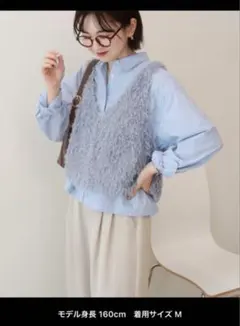 アメリカンホリック 【未使用】フェザーVネックベスト レディース